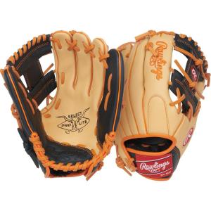 image:imageRawlings  Select PRO LITE Youth Baseball Glove  Pro Player Models  Sizes 105  1225  Multiple StylesJackson Holiday  Pro I Web  Camel  Black  ORANGE