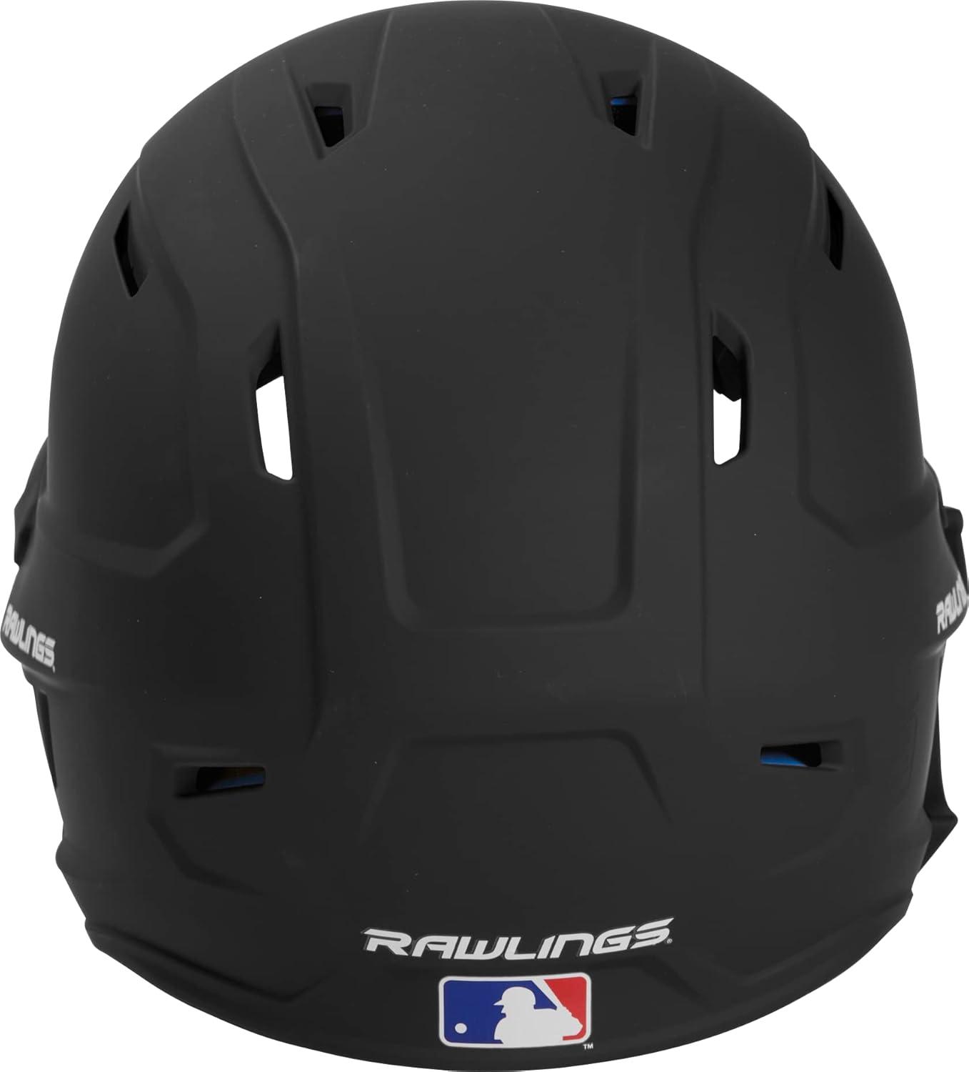 image:imageRawlings  MACH Adjust Baseball Batting Helmet  Adjustable Face Guard  Matte  JR amp SR Sizes  Multiple ColorsMatte Black