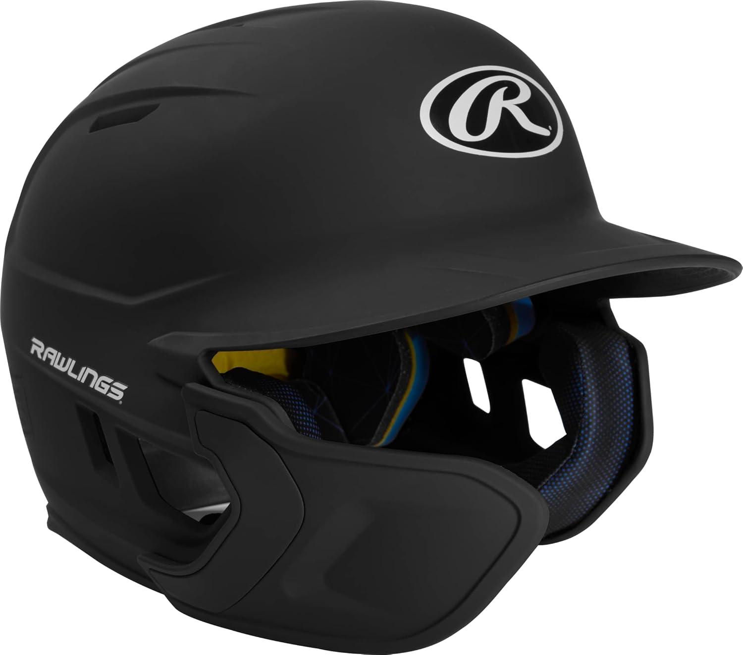 image:imageRawlings  MACH Adjust Baseball Batting Helmet  Adjustable Face Guard  Matte  JR amp SR Sizes  Multiple ColorsMatte Black