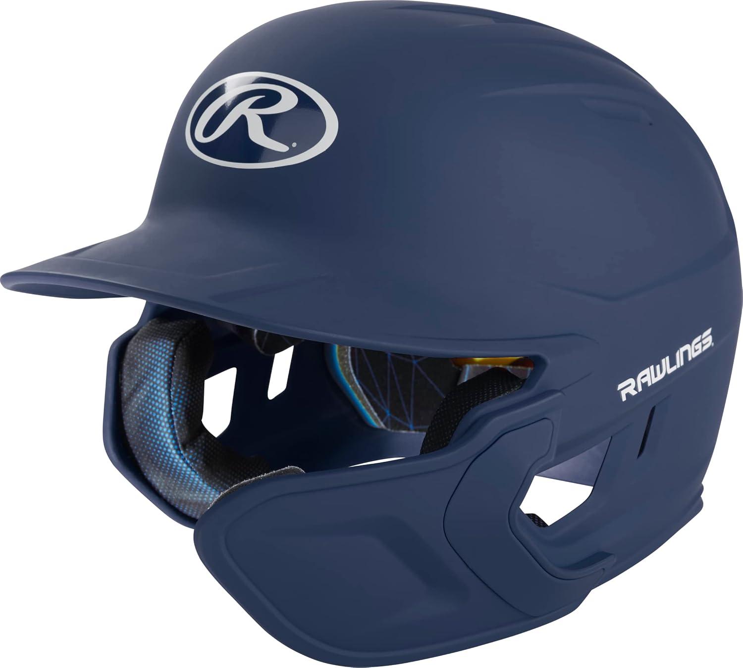 image:imageRawlings  MACH Adjust Baseball Batting Helmet  Adjustable Face Guard  Matte  JR amp SR Sizes  Multiple ColorsMatte Navy