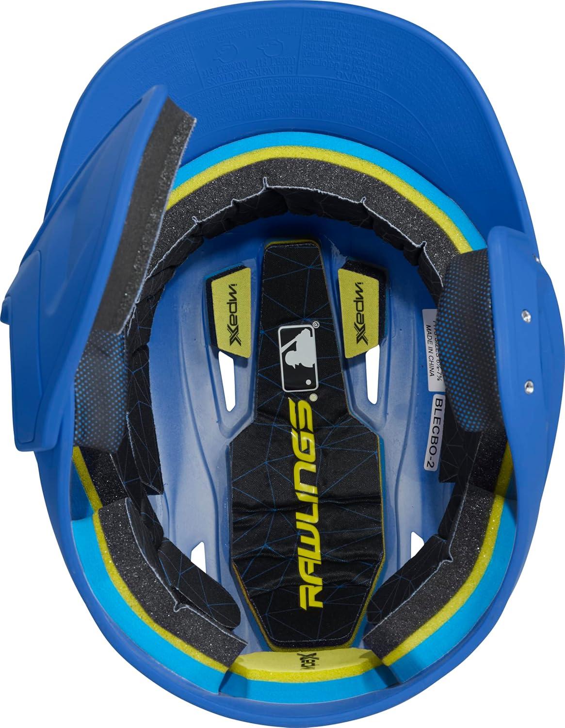 image:imageRawlings  MACH Adjust Baseball Batting Helmet  Adjustable Face Guard  Matte  JR amp SR Sizes  Multiple ColorsMatte Royal