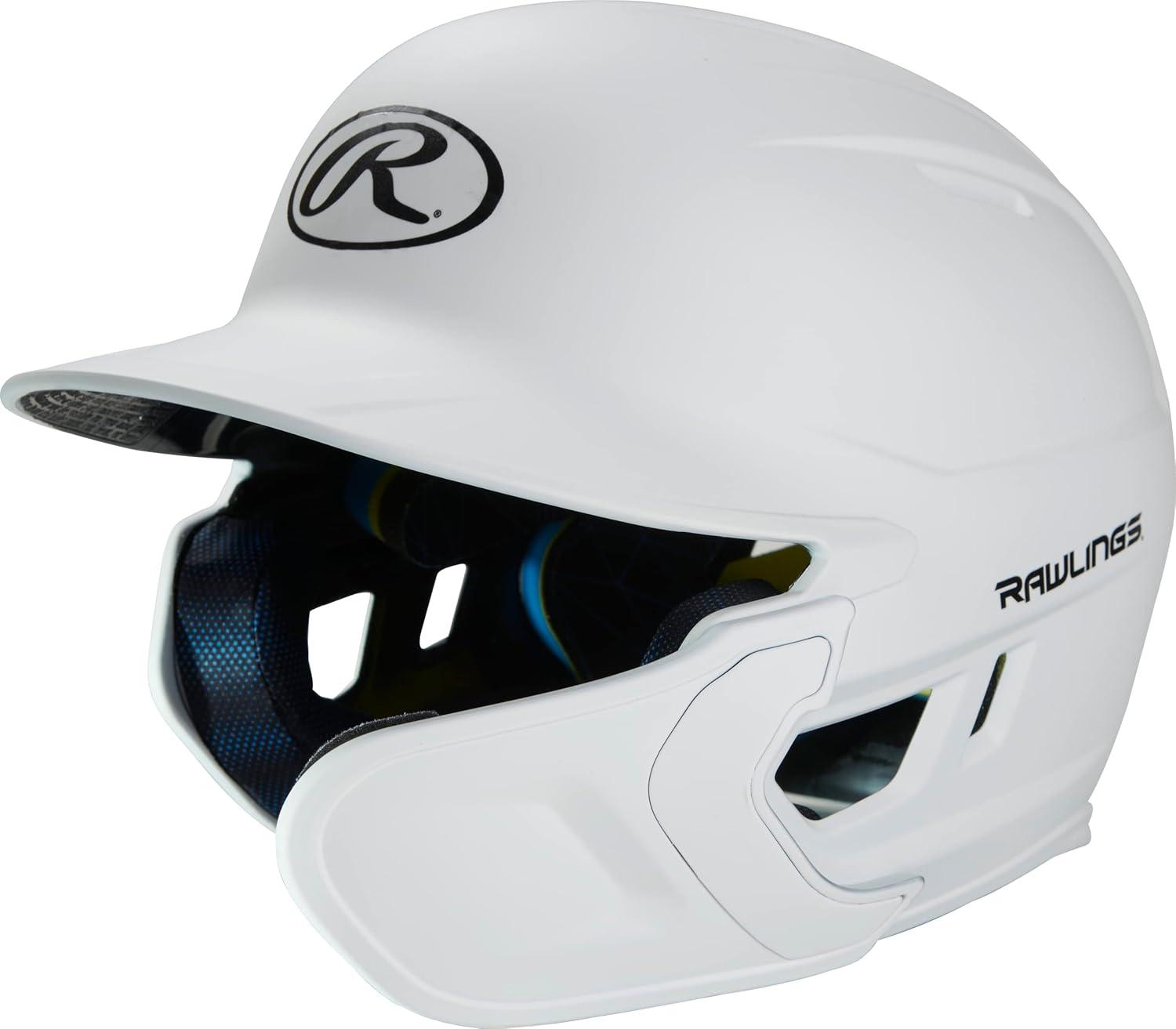 image:imageRawlings  MACH Adjust Baseball Batting Helmet  Adjustable Face Guard  Matte  JR amp SR Sizes  Multiple ColorsMatte White