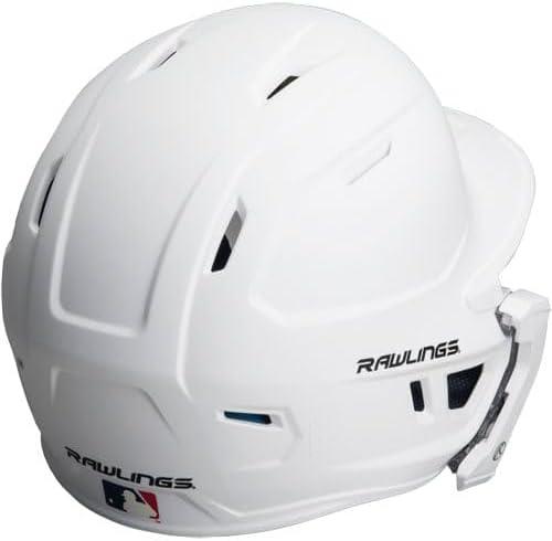 image:imageRawlings  MACH Adjust Baseball Batting Helmet  Adjustable Face Guard  Matte  JR amp SR Sizes  Multiple ColorsMatte White