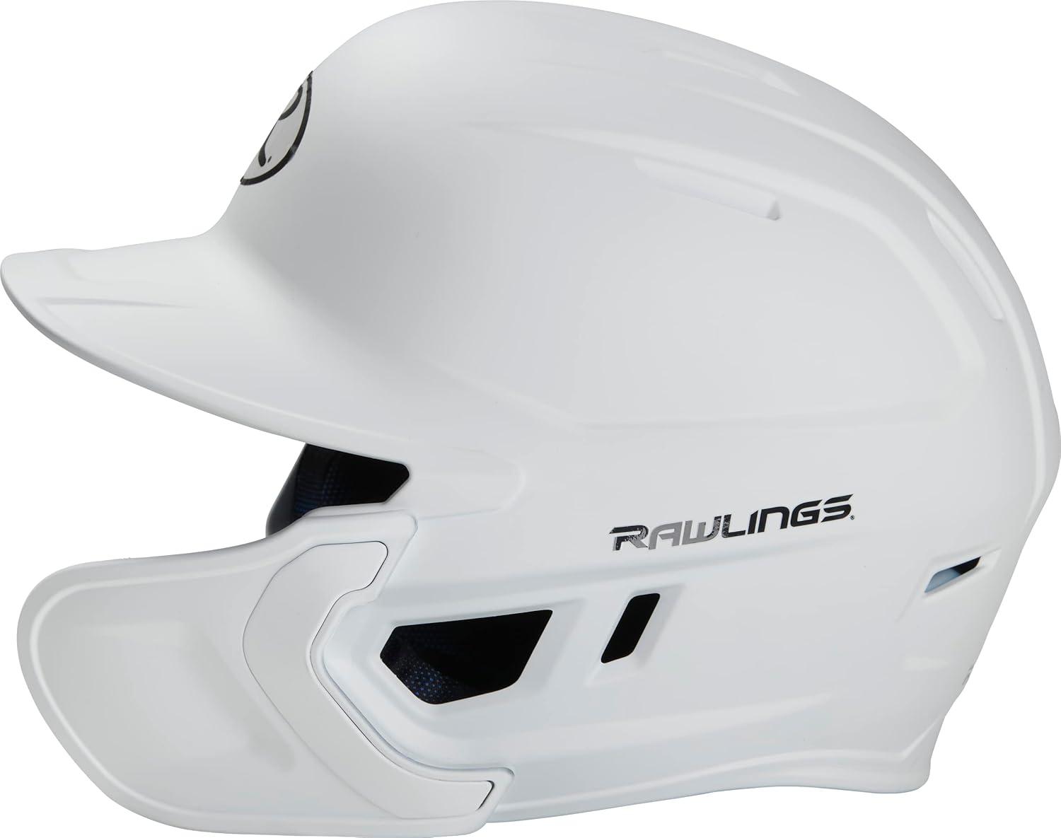 image:imageRawlings  MACH Adjust Baseball Batting Helmet  Adjustable Face Guard  Matte  JR amp SR Sizes  Multiple ColorsMatte White
