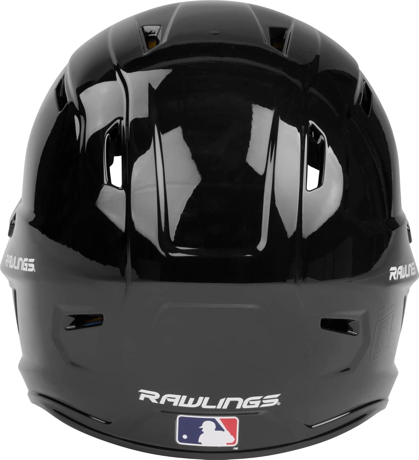 image:imageRawlings  MACH Baseball Batting Helmet  Gloss  JR amp SR Sizes  Multiple ColorsGloss Black