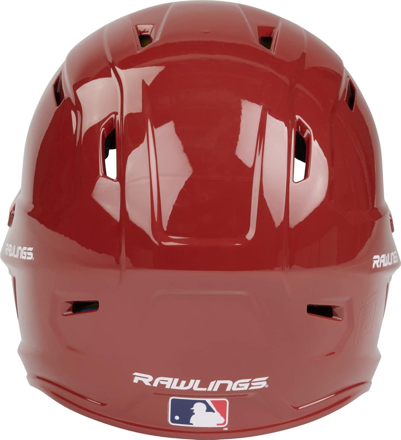 image:imageRawlings  MACH Baseball Batting Helmet  Gloss  JR amp SR Sizes  Multiple ColorsGloss Cardinal