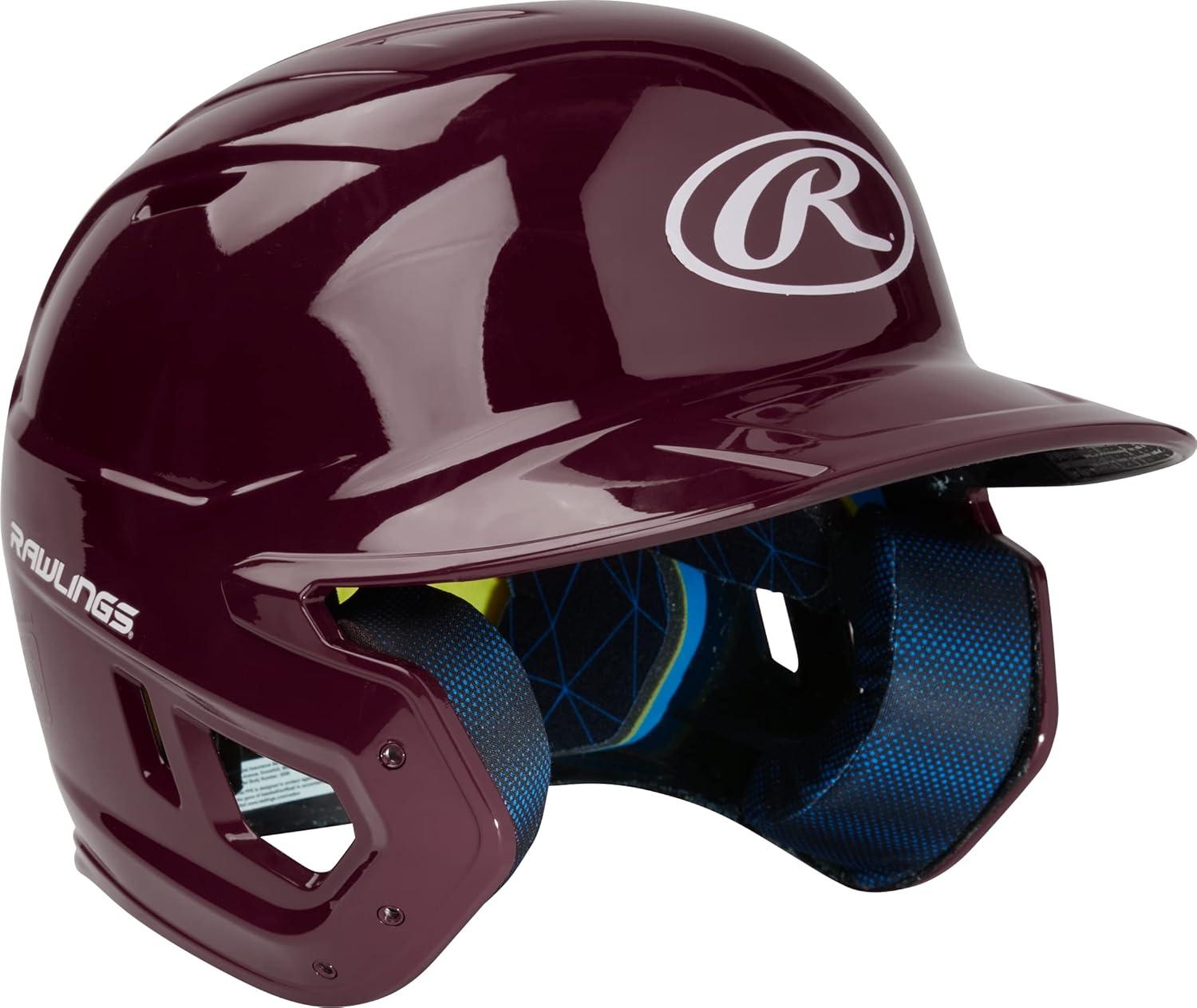 image:imageRawlings  MACH Baseball Batting Helmet  Gloss  JR amp SR Sizes  Multiple ColorsGloss Maroon