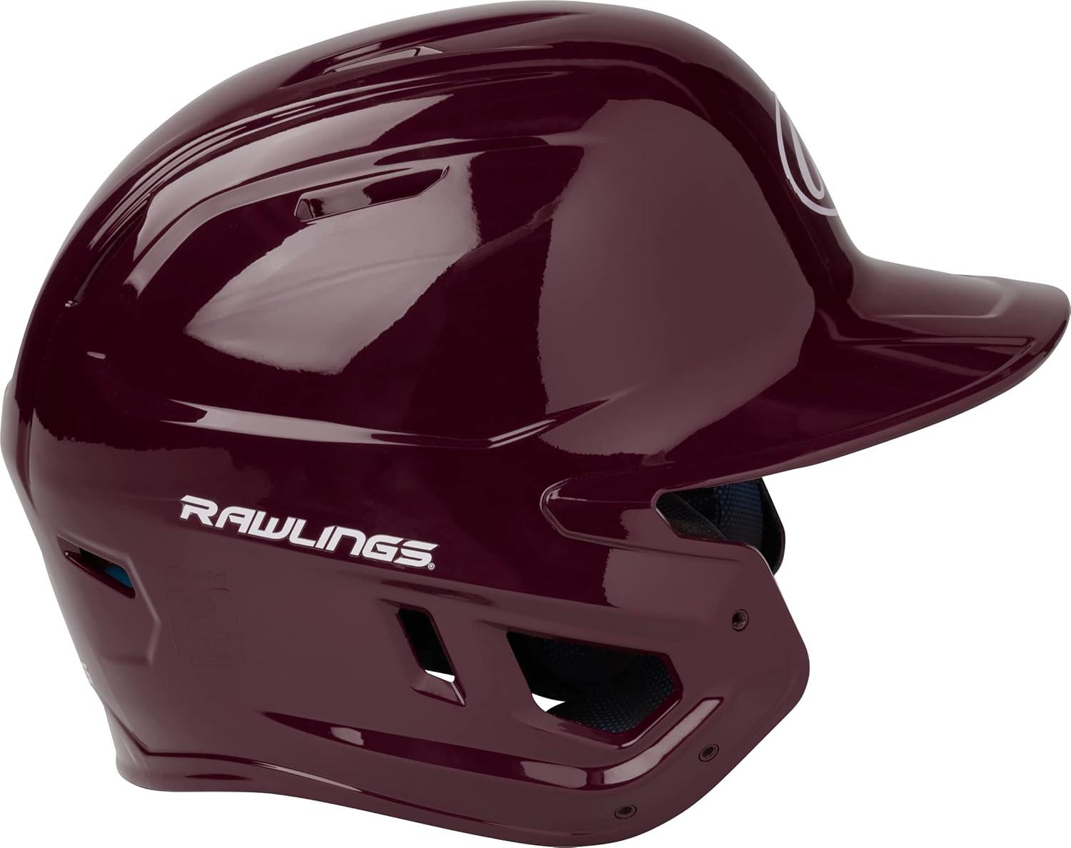 image:imageRawlings  MACH Baseball Batting Helmet  Gloss  JR amp SR Sizes  Multiple ColorsGloss Maroon