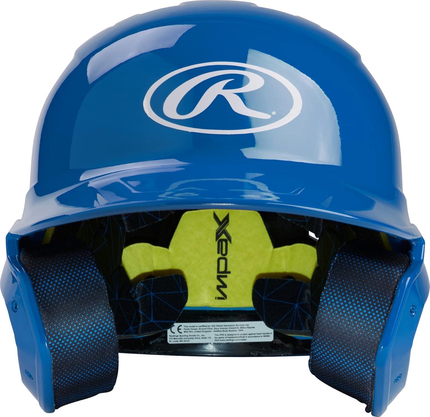 image:imageRawlings  MACH Baseball Batting Helmet  Gloss  JR amp SR Sizes  Multiple ColorsGloss Royal