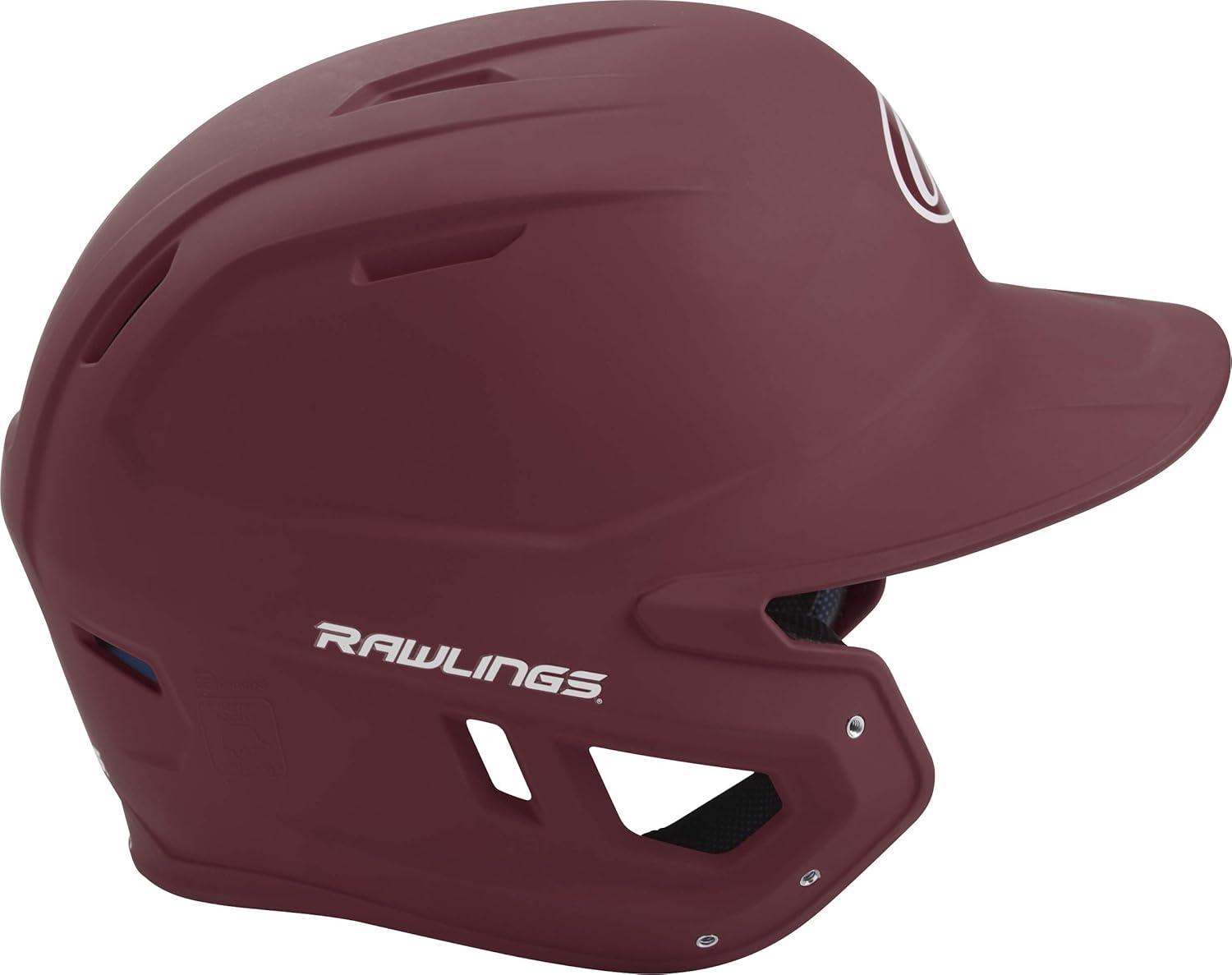 image:imageRawlings  MACH Baseball Batting Helmet  Matte  JR amp SR Sizes  Multiple ColorsMatte Maroon