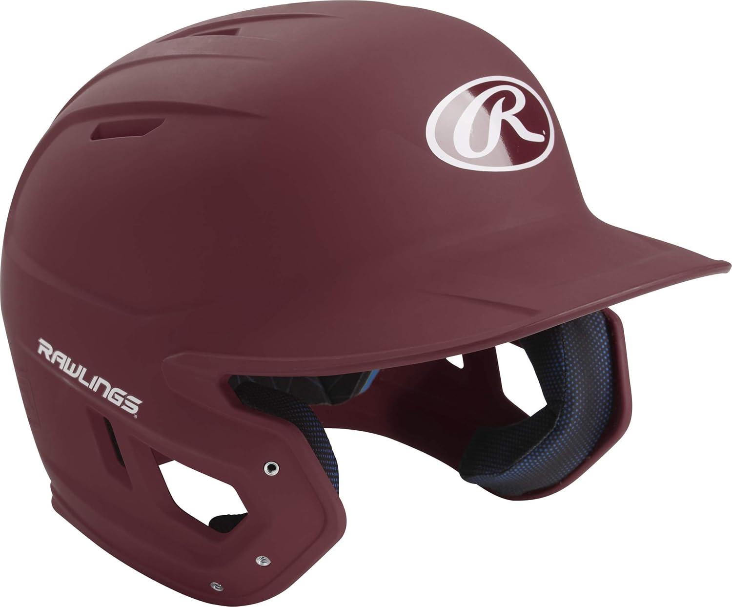 image:imageRawlings  MACH Baseball Batting Helmet  Matte  JR amp SR Sizes  Multiple ColorsMatte Maroon