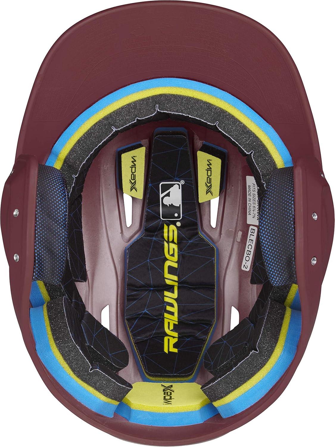 image:imageRawlings  MACH Baseball Batting Helmet  Matte  JR amp SR Sizes  Multiple ColorsMatte Maroon