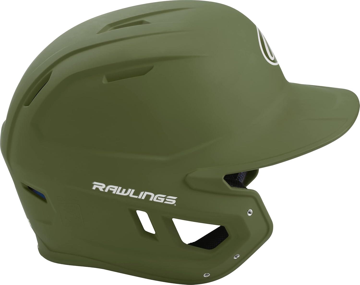 image:imageRawlings  MACH Baseball Batting Helmet  Matte  JR amp SR Sizes  Multiple ColorsMatte Military Green
