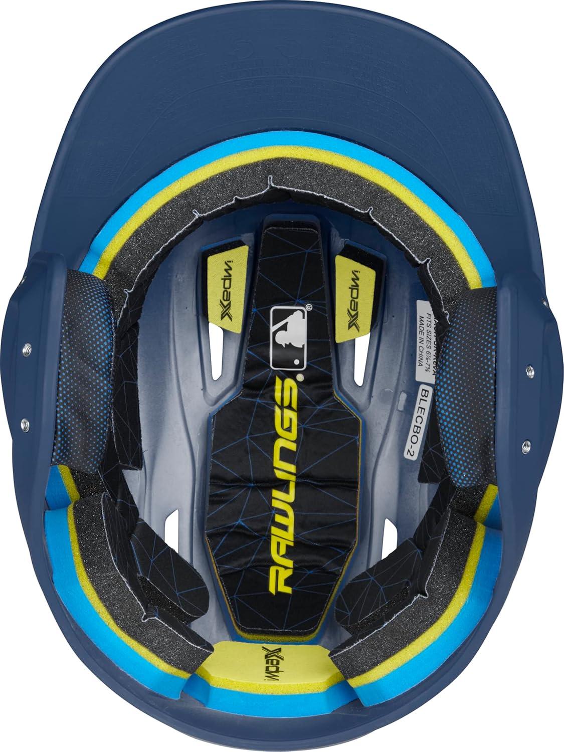 image:imageRawlings  MACH Baseball Batting Helmet  Matte  JR amp SR Sizes  Multiple ColorsMatte Navy