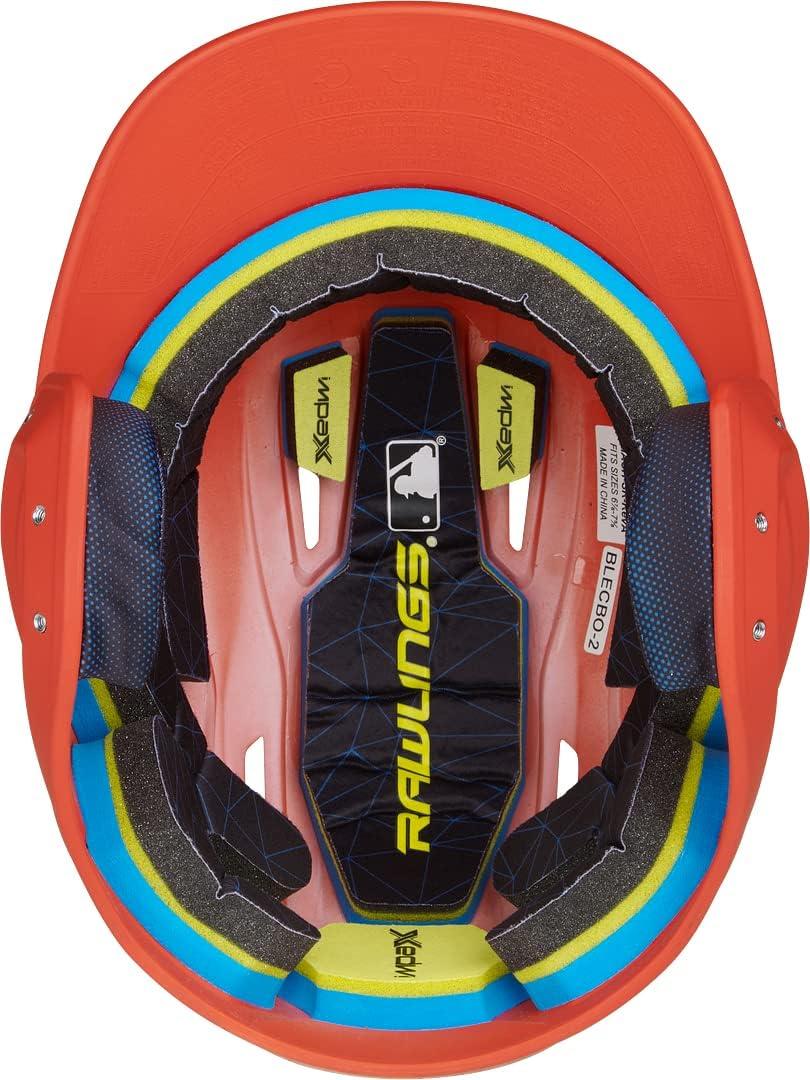 image:imageRawlings  MACH Baseball Batting Helmet  Matte  JR amp SR Sizes  Multiple ColorsMatte Orange