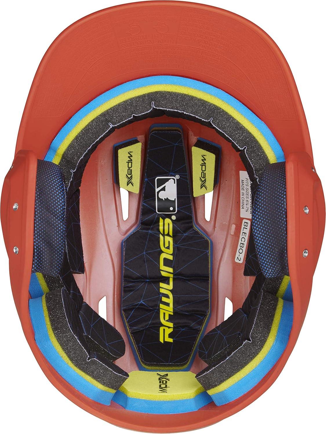 image:imageRawlings  MACH Baseball Batting Helmet  Matte  JR amp SR Sizes  Multiple ColorsMatte Orange
