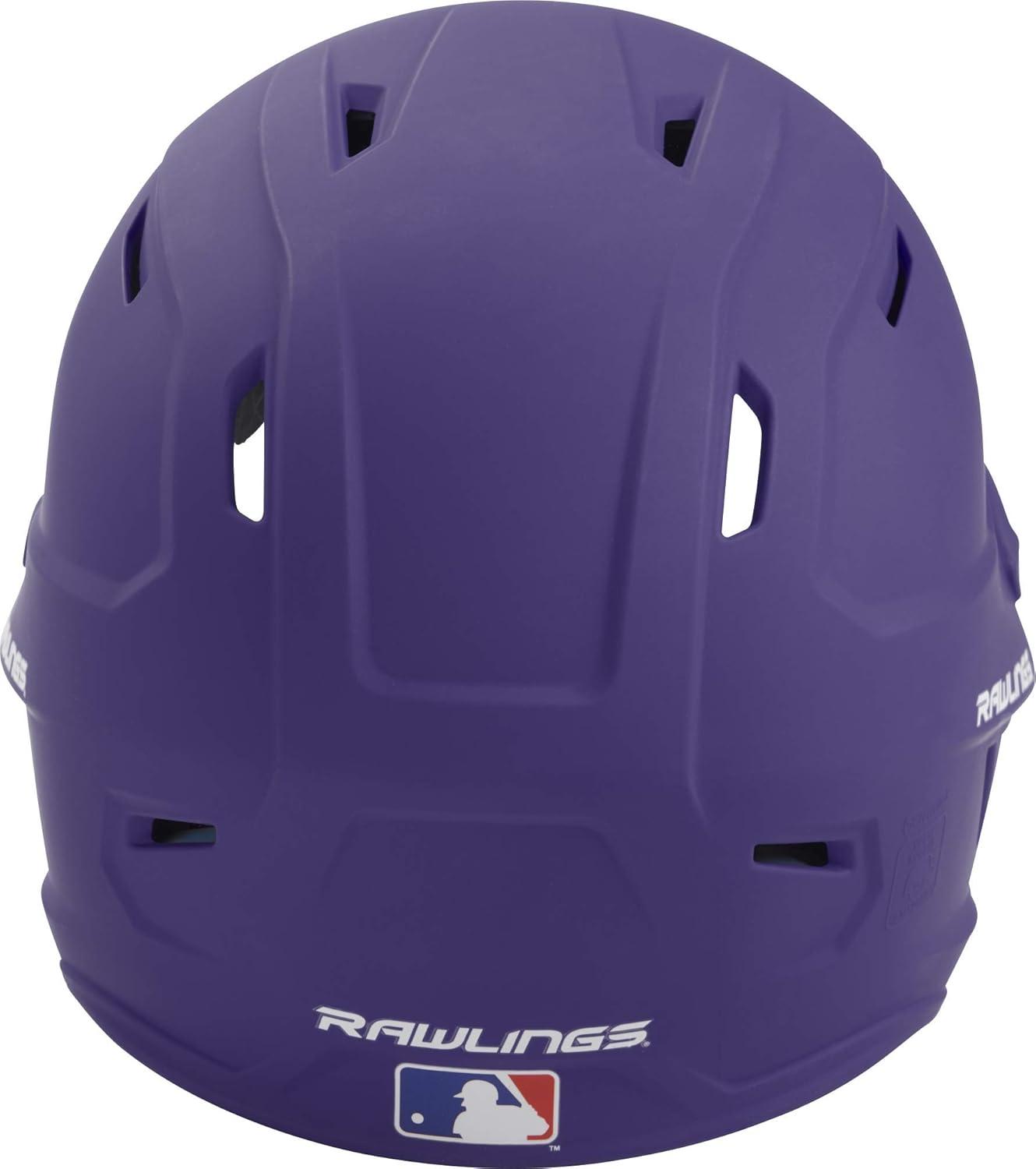 image:imageRawlings  MACH Baseball Batting Helmet  Matte  JR amp SR Sizes  Multiple ColorsMatte Purple