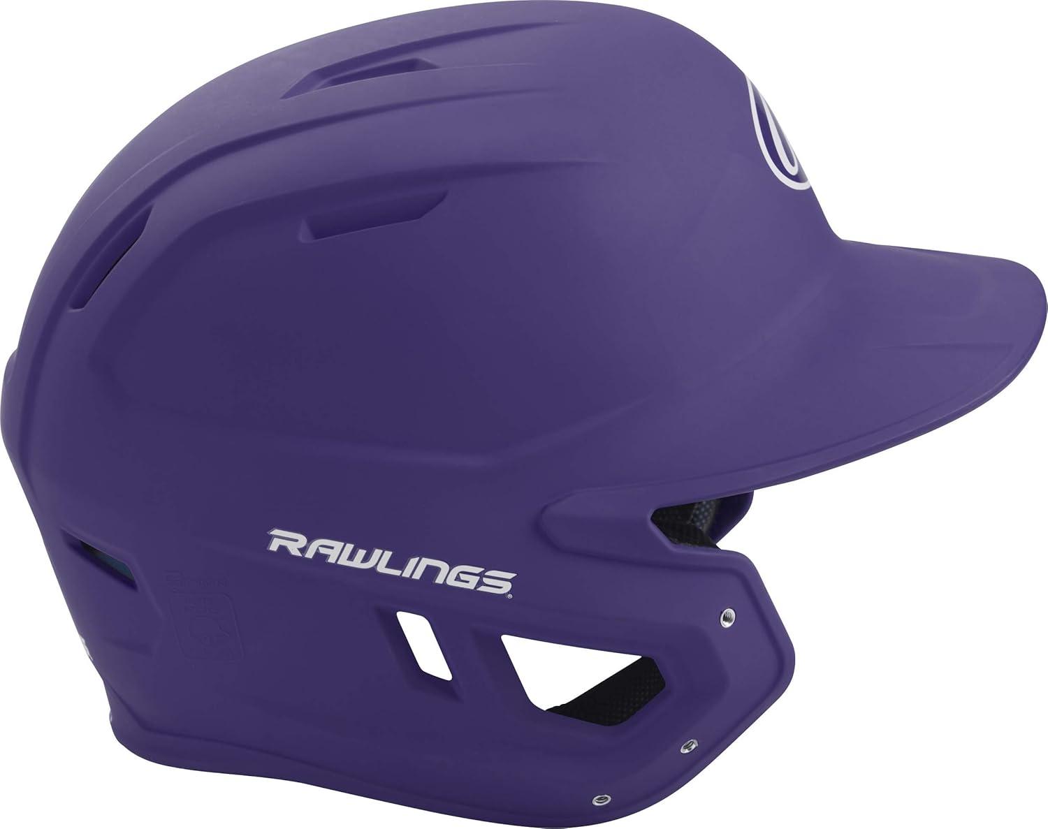 image:imageRawlings  MACH Baseball Batting Helmet  Matte  JR amp SR Sizes  Multiple ColorsMatte Purple