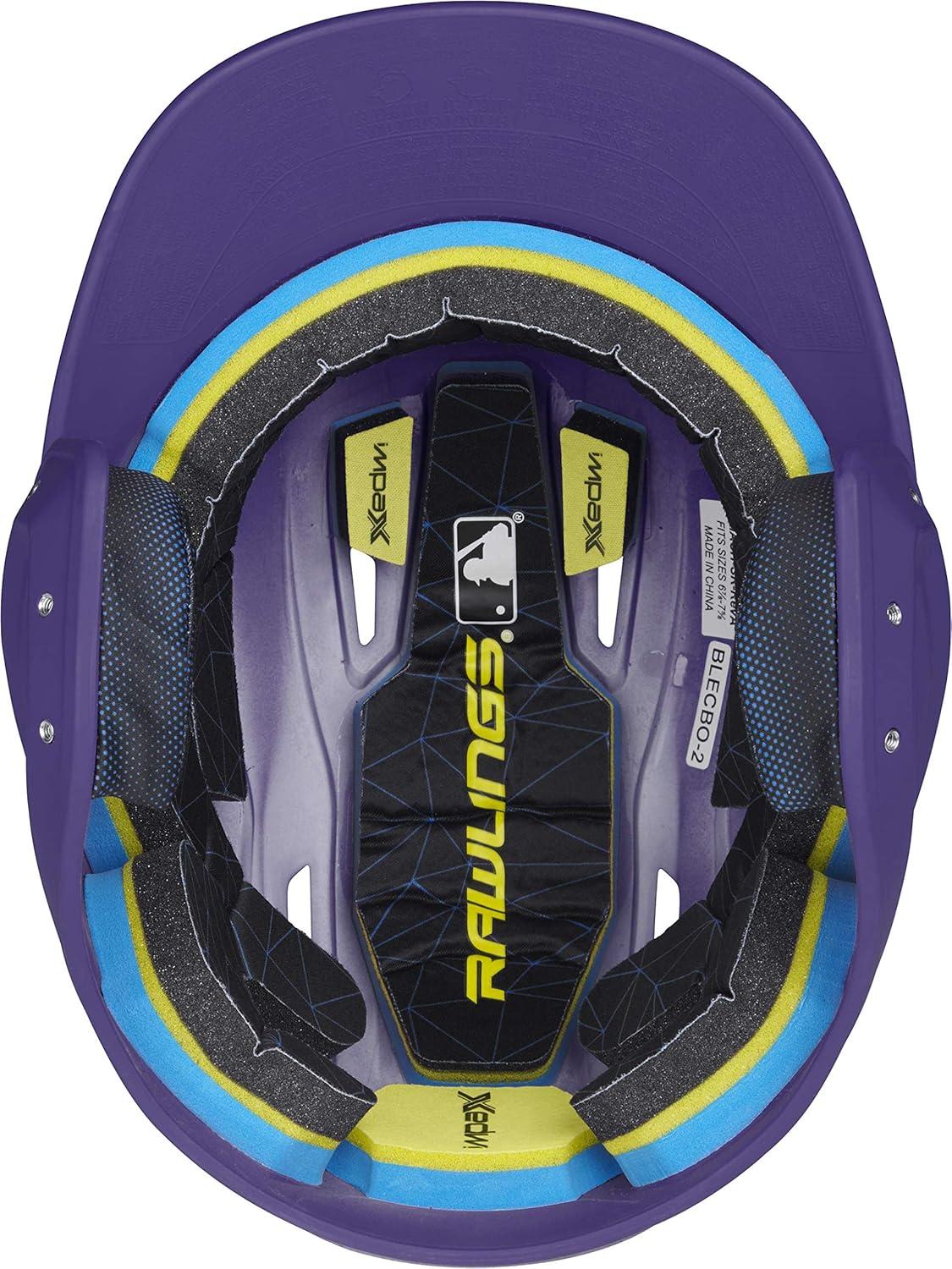 image:imageRawlings  MACH Baseball Batting Helmet  Matte  JR amp SR Sizes  Multiple ColorsMatte Purple