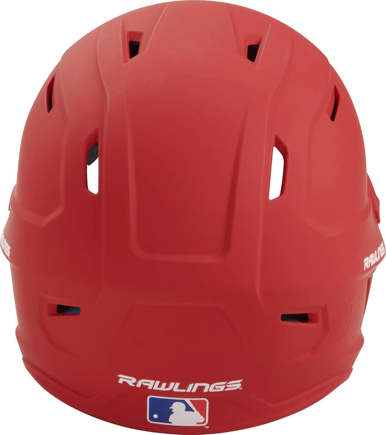 image:imageRawlings  MACH Baseball Batting Helmet  Matte  JR amp SR Sizes  Multiple ColorsMatte Scarlet