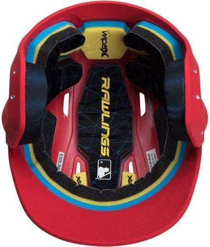 image:imageRawlings  MACH Baseball Batting Helmet  Matte  JR amp SR Sizes  Multiple ColorsMatte Scarlet
