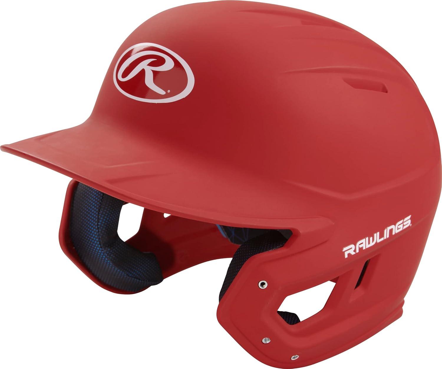 image:imageRawlings  MACH Baseball Batting Helmet  Matte  JR amp SR Sizes  Multiple ColorsMatte Scarlet
