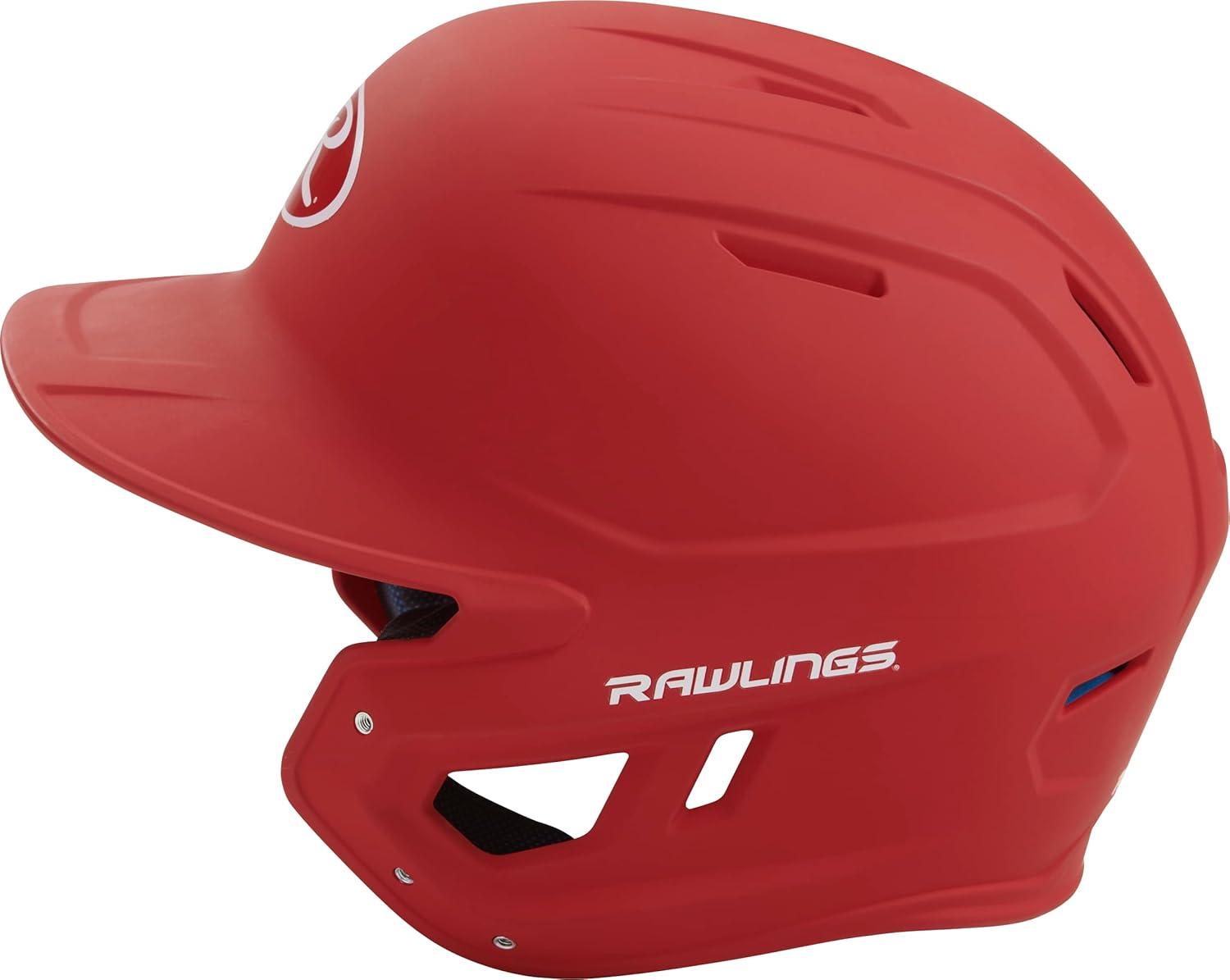 image:imageRawlings  MACH Baseball Batting Helmet  Matte  JR amp SR Sizes  Multiple ColorsMatte Scarlet