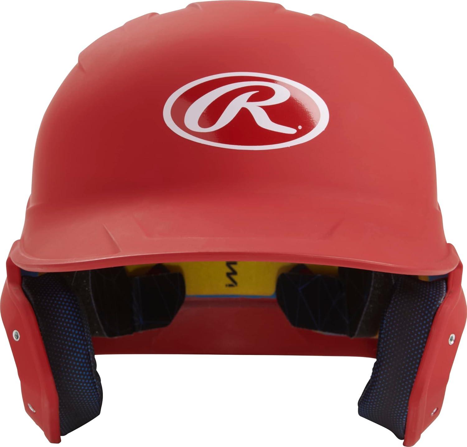 image:imageRawlings  MACH Baseball Batting Helmet  Matte  JR amp SR Sizes  Multiple ColorsMatte Scarlet