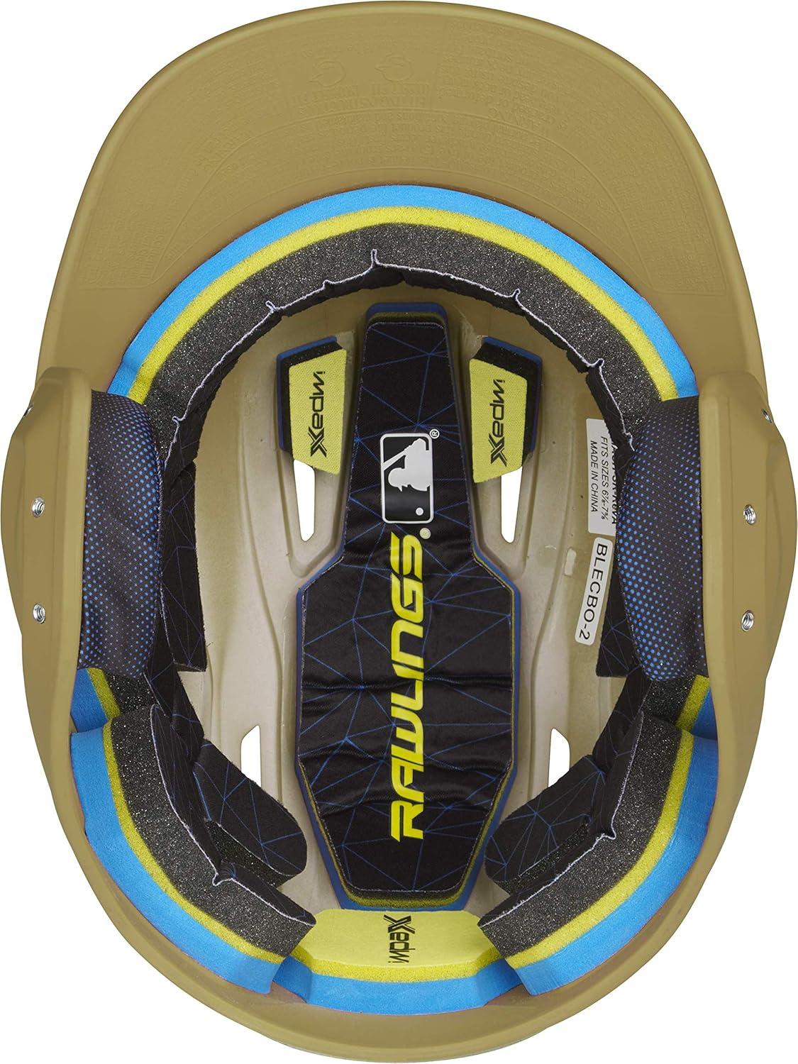 image:imageRawlings  MACH Baseball Batting Helmet  Matte  JR amp SR Sizes  Multiple ColorsMatte Vegas Gold