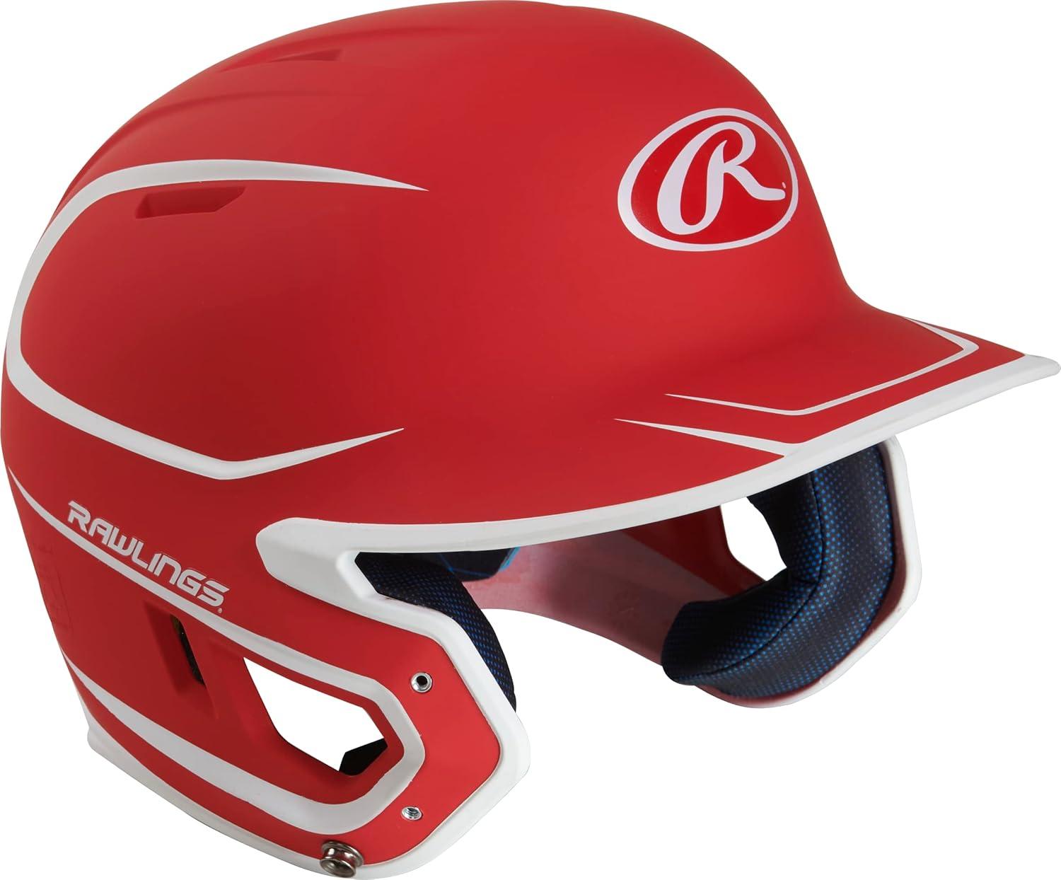 image:imageRawlings  MACH Baseball Batting Helmet  Matte Two Tone  JR amp SR Sizes  Multiple ColorsMatte ScarletWhite