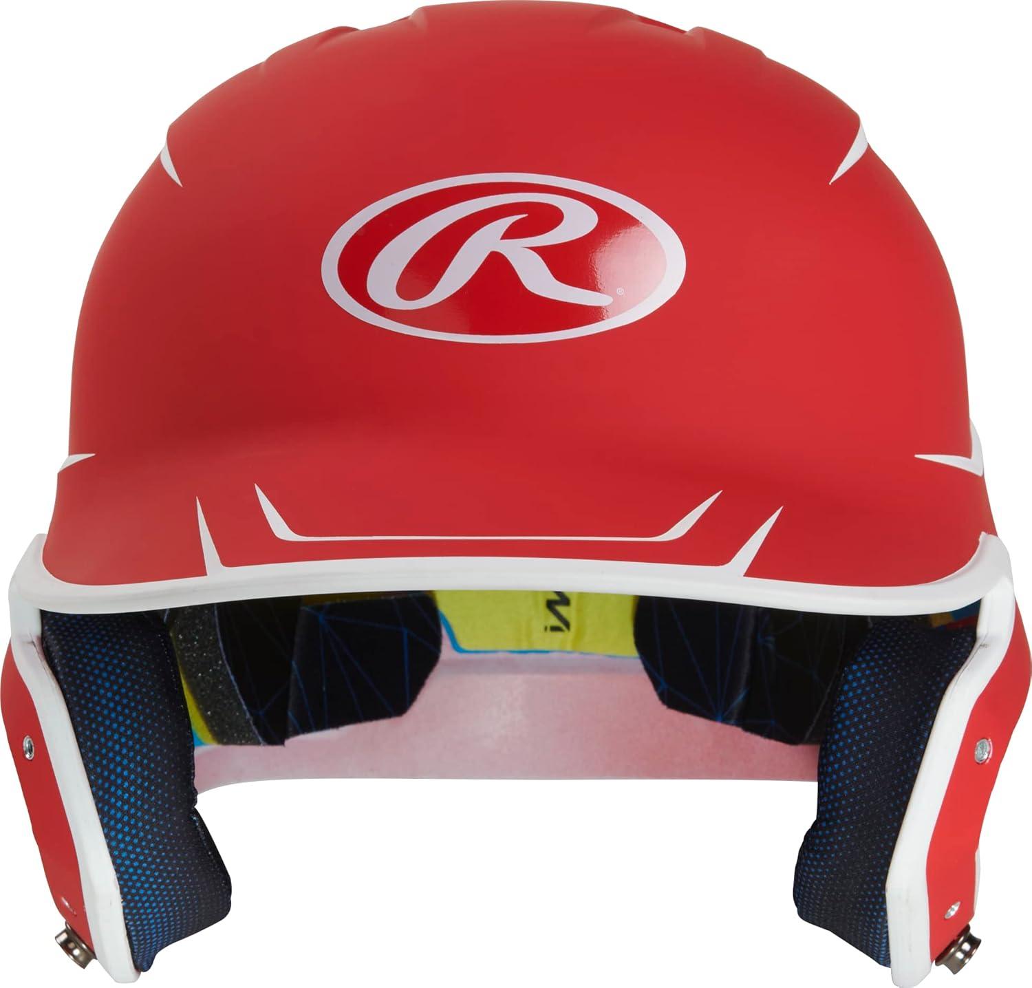image:imageRawlings  MACH Baseball Batting Helmet  Matte Two Tone  JR amp SR Sizes  Multiple ColorsMatte ScarletWhite