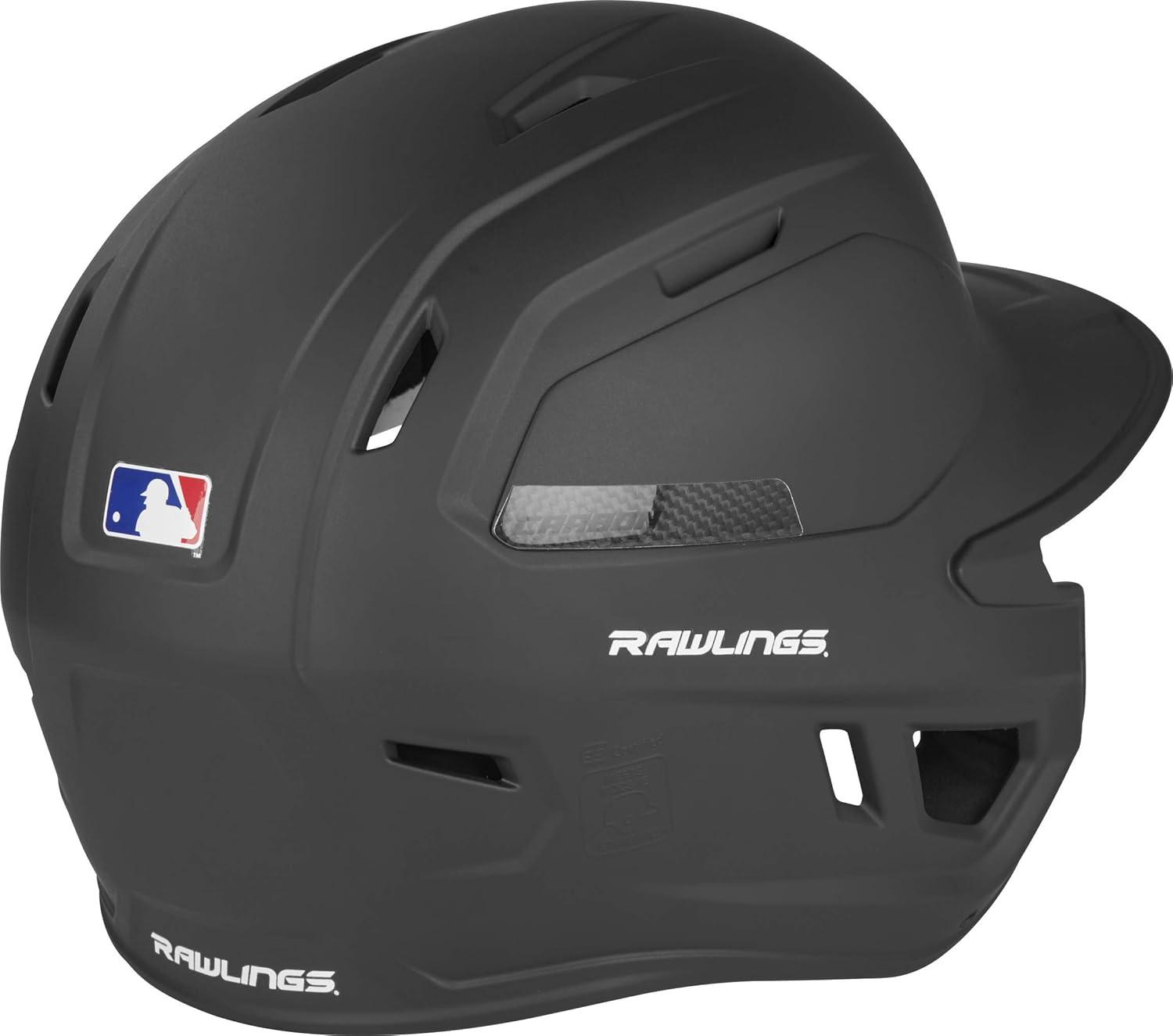 image:imageRawlings  MACH Carbon Baseball Batting Helmet  Matte  Multiple Sizes  Multiple ColorsMatte Black