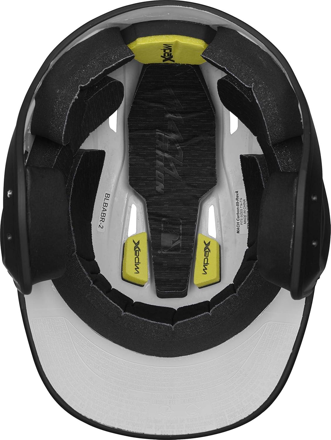 image:imageRawlings  MACH Carbon Baseball Batting Helmet  Matte  Multiple Sizes  Multiple ColorsMatte Black