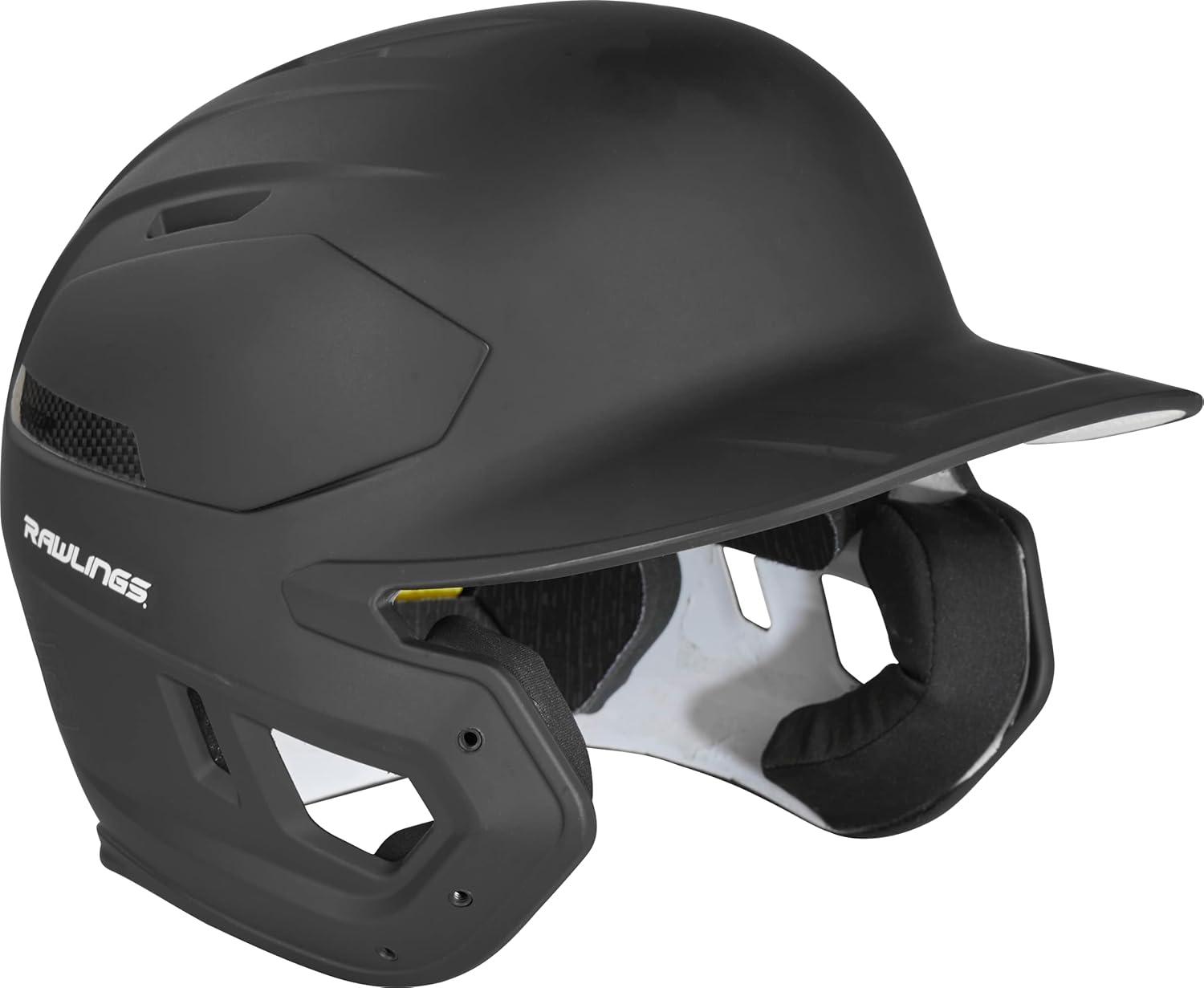 image:imageRawlings  MACH Carbon Baseball Batting Helmet  Matte  Multiple Sizes  Multiple ColorsMatte Black