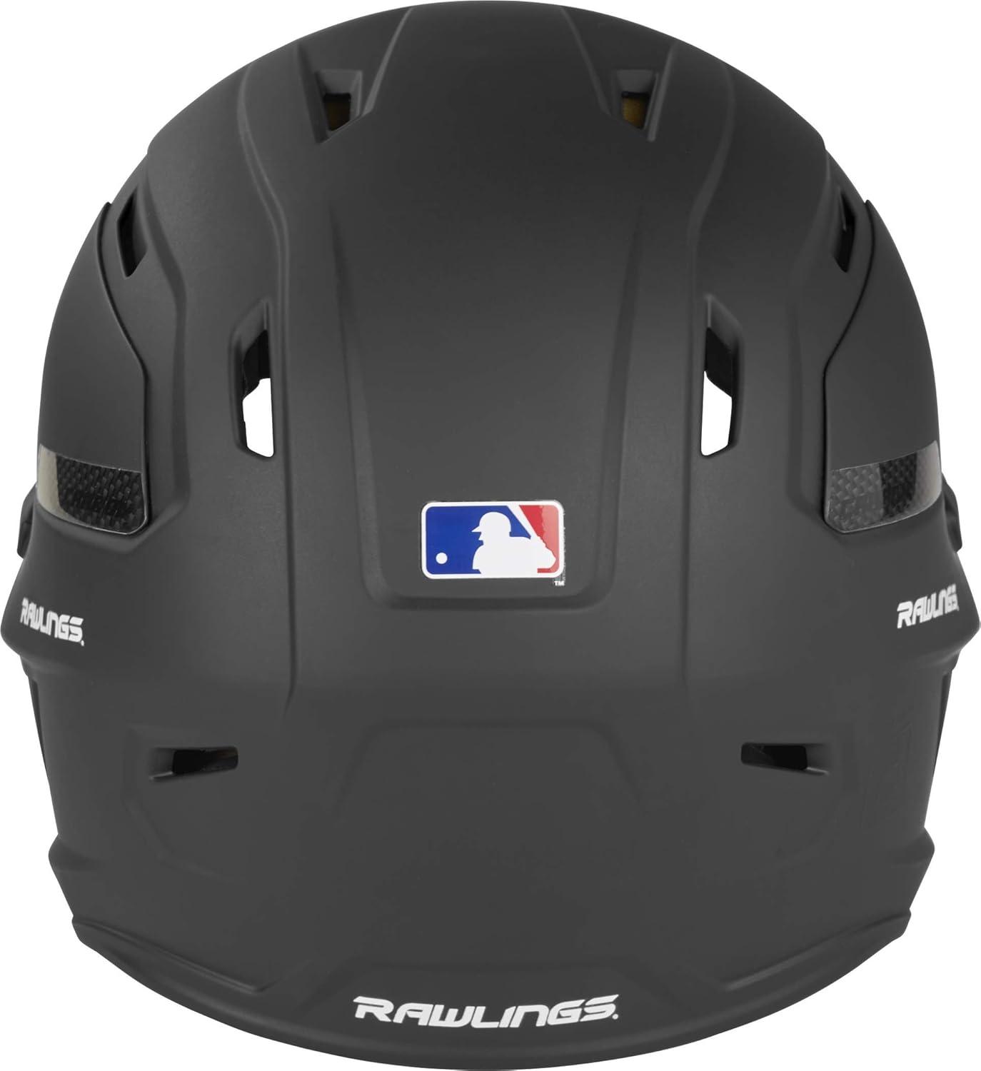 image:imageRawlings  MACH Carbon Baseball Batting Helmet  Matte  Multiple Sizes  Multiple ColorsMatte Black