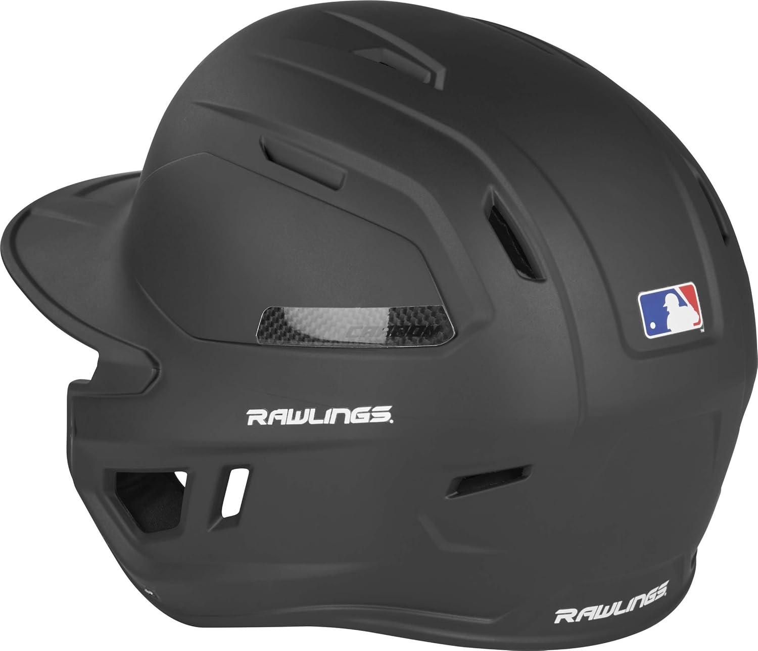image:imageRawlings  MACH Carbon Baseball Batting Helmet  Matte  Multiple Sizes  Multiple ColorsMatte Black