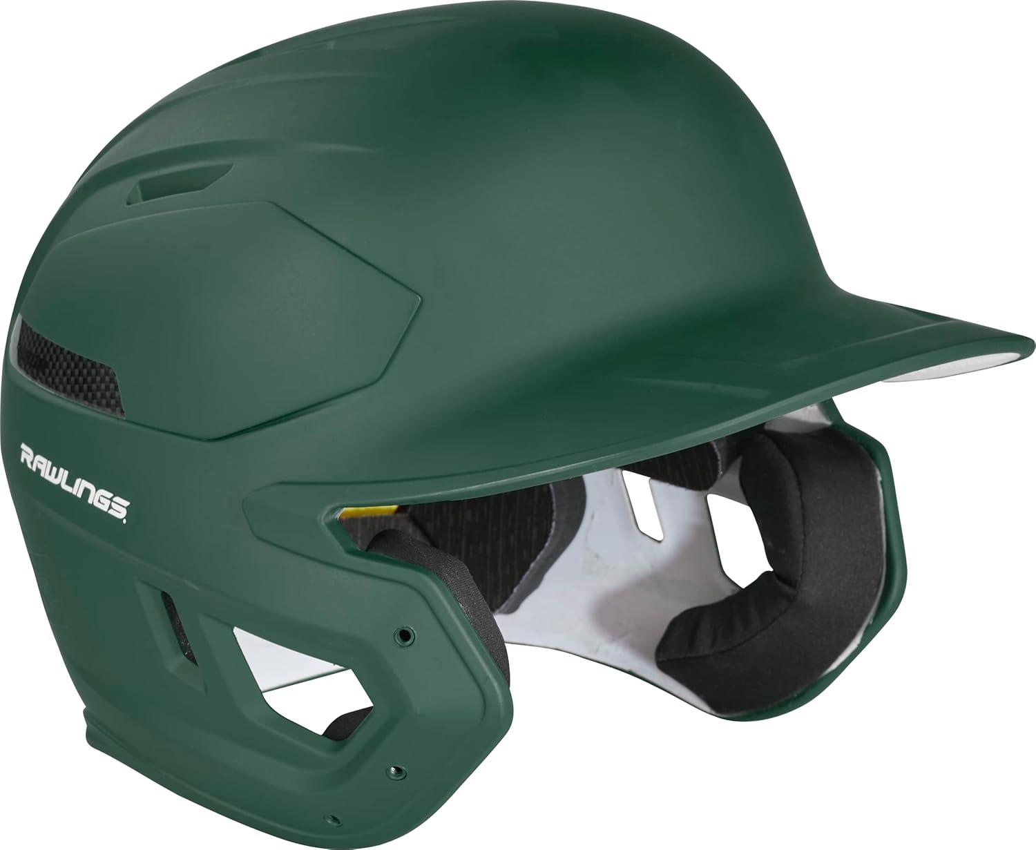 image:imageRawlings  MACH Carbon Baseball Batting Helmet  Matte  Multiple Sizes  Multiple ColorsMatte Dark Green