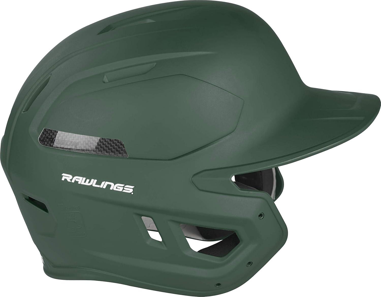 image:imageRawlings  MACH Carbon Baseball Batting Helmet  Matte  Multiple Sizes  Multiple ColorsMatte Dark Green