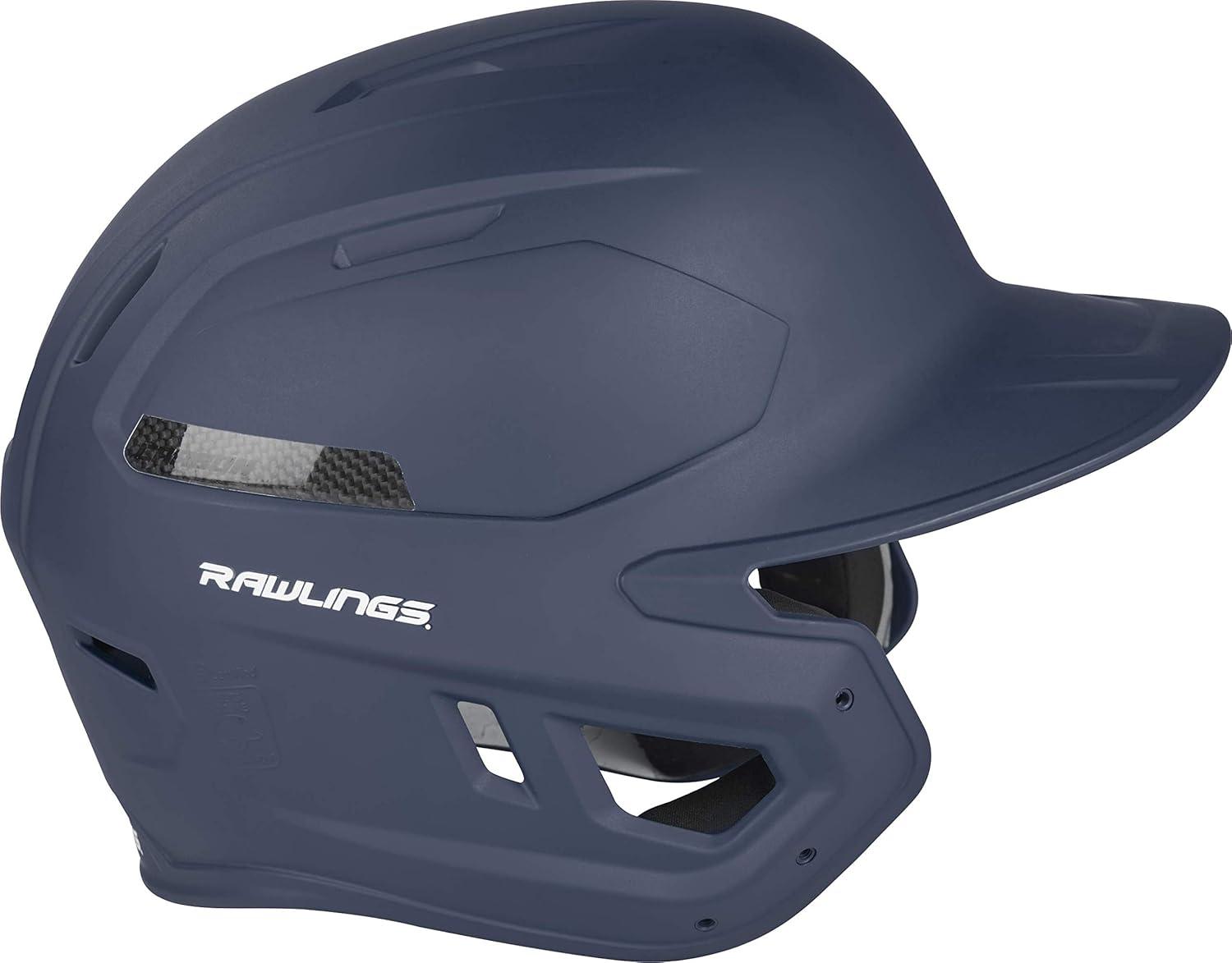 image:imageRawlings  MACH Carbon Baseball Batting Helmet  Matte  Multiple Sizes  Multiple ColorsMatte Navy