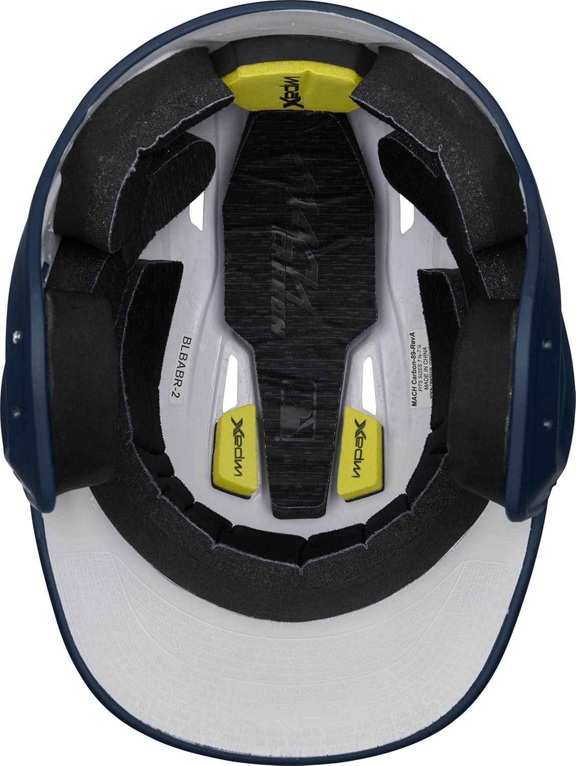 image:imageRawlings  MACH Carbon Baseball Batting Helmet  Matte  Multiple Sizes  Multiple ColorsMatte Navy