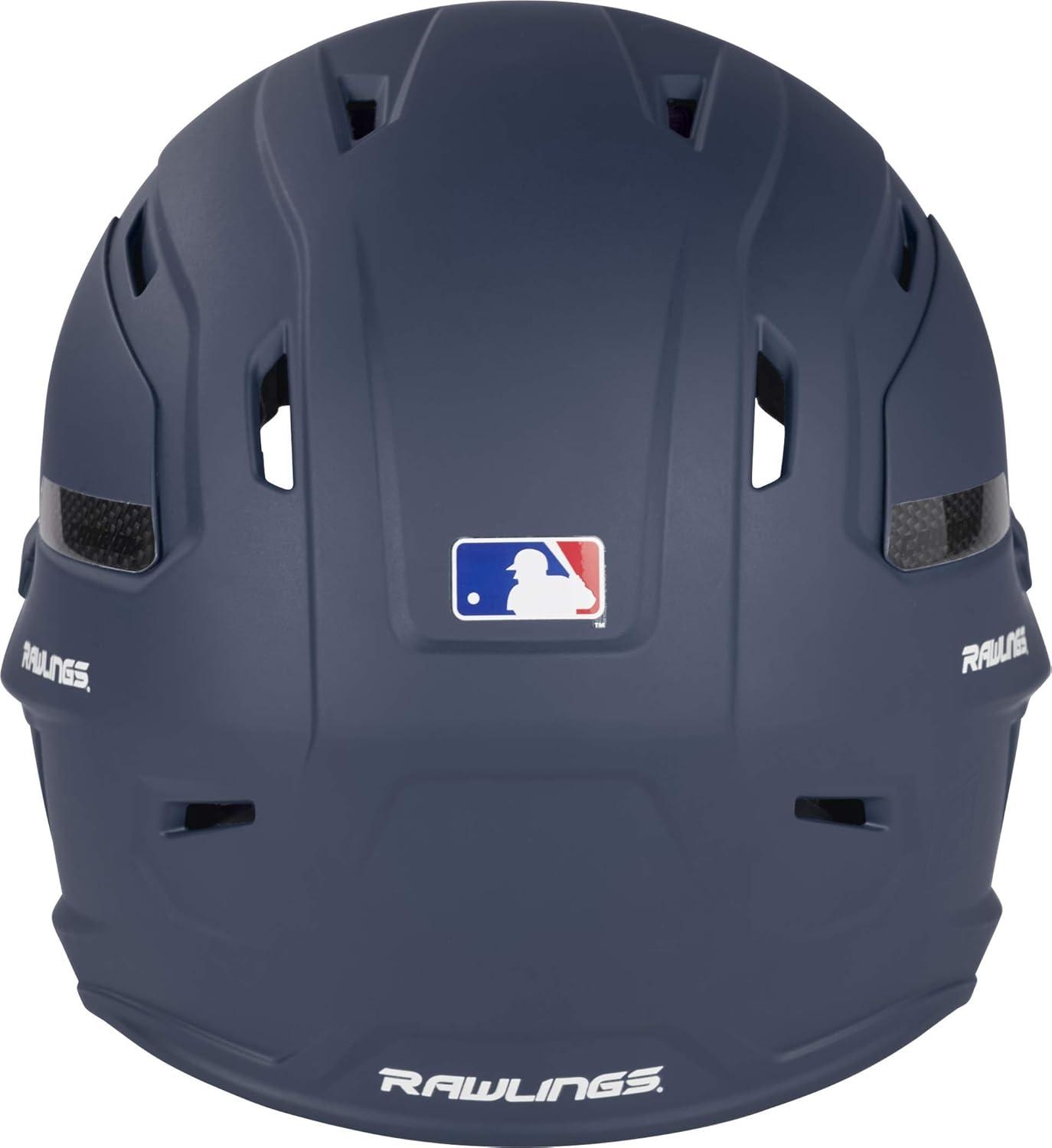 image:imageRawlings  MACH Carbon Baseball Batting Helmet  Matte  Multiple Sizes  Multiple ColorsMatte Navy