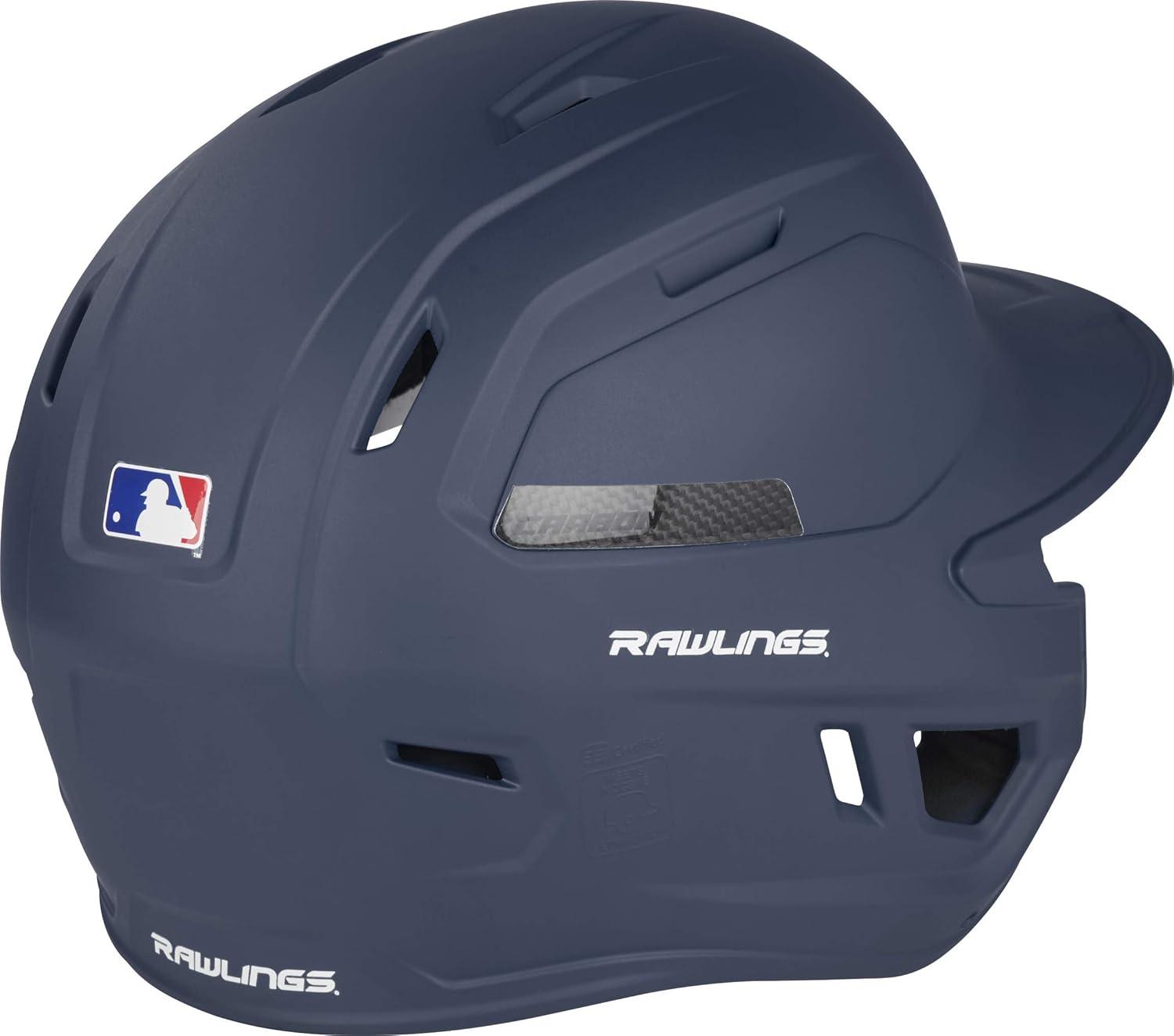 image:imageRawlings  MACH Carbon Baseball Batting Helmet  Matte  Multiple Sizes  Multiple ColorsMatte Navy
