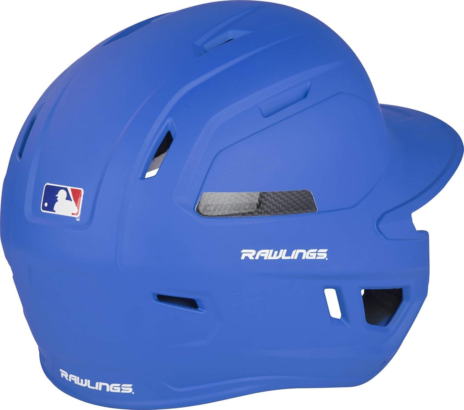 image:imageRawlings  MACH Carbon Baseball Batting Helmet  Matte  Multiple Sizes  Multiple ColorsMatte Royal