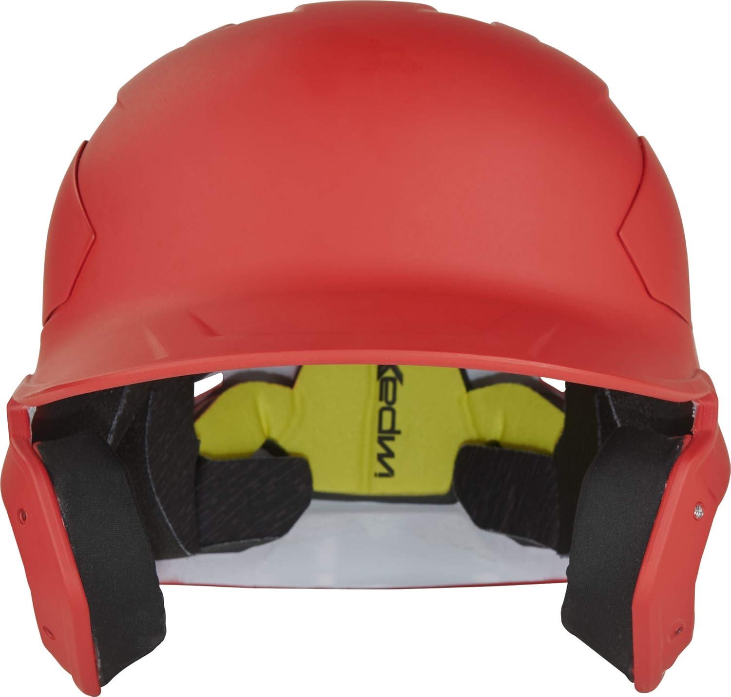 image:imageRawlings  MACH Carbon Baseball Batting Helmet  Matte  Multiple Sizes  Multiple ColorsMatte Scarlet
