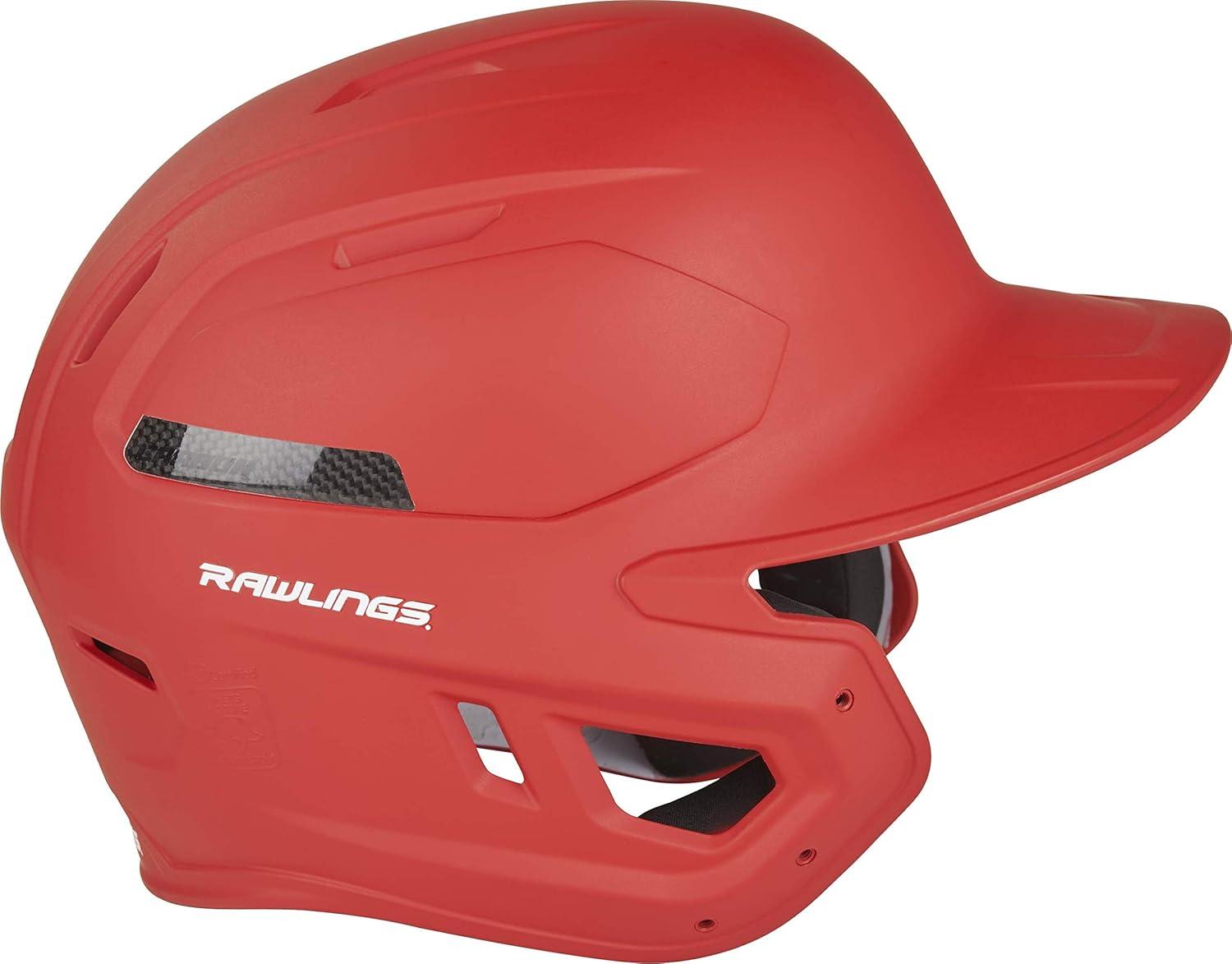 image:imageRawlings  MACH Carbon Baseball Batting Helmet  Matte  Multiple Sizes  Multiple ColorsMatte Scarlet