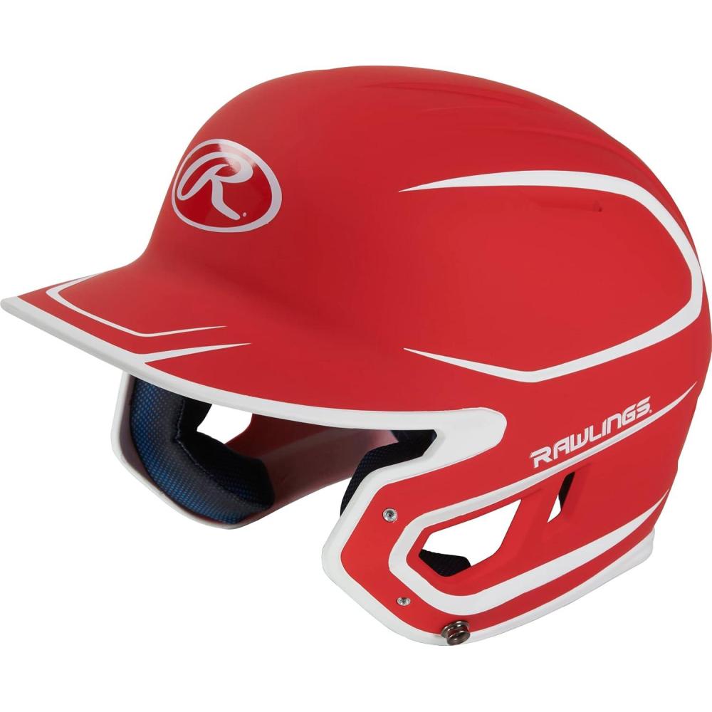 image:imageRawlings  MACH Baseball Batting Helmet  Matte Two Tone  JR amp SR Sizes  Multiple ColorsMatte ScarletWhite