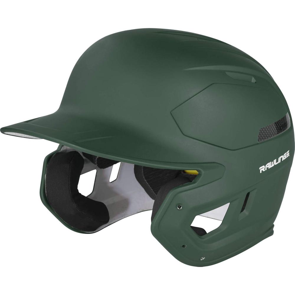 image:imageRawlings  MACH Carbon Baseball Batting Helmet  Matte  Multiple Sizes  Multiple ColorsMatte Dark Green