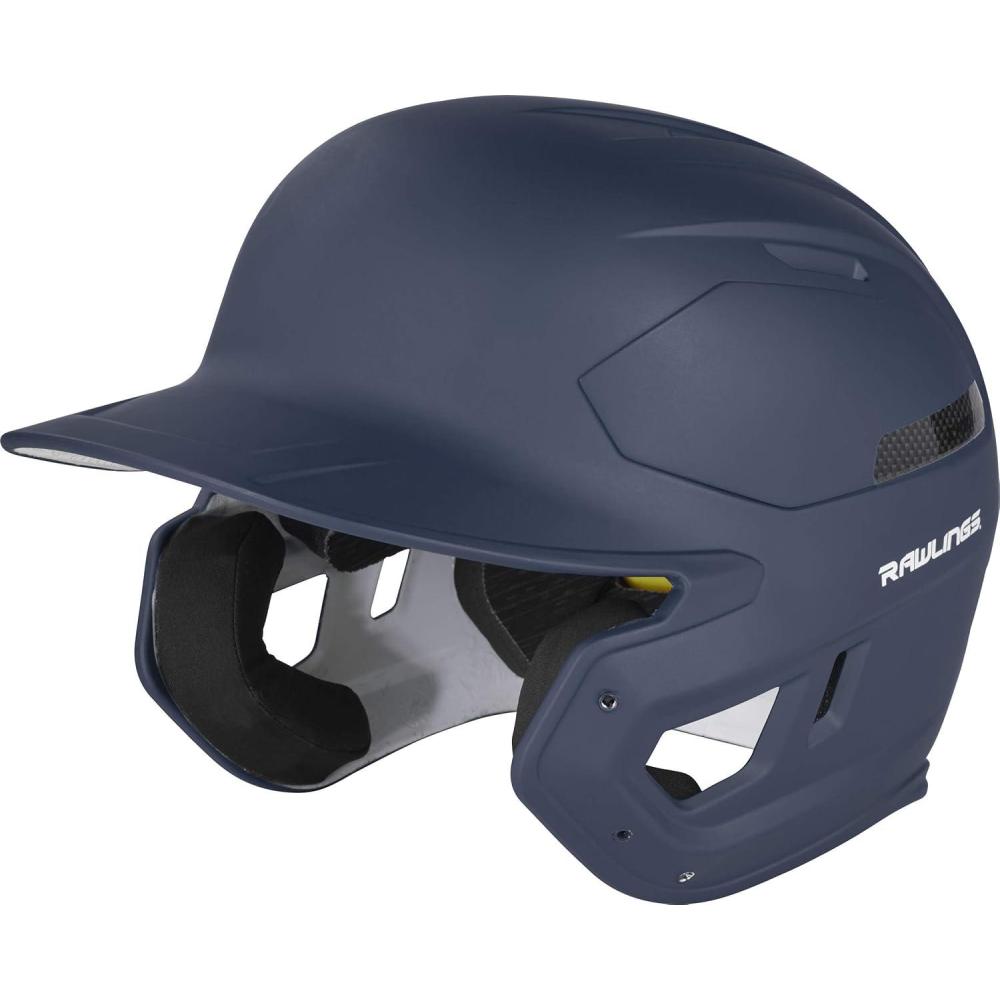 image:imageRawlings  MACH Carbon Baseball Batting Helmet  Matte  Multiple Sizes  Multiple ColorsMatte Navy
