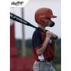 image:imageRawlings R16 Velo Reversible EXT Batting Helmet  Reversible Face GuardMatte White