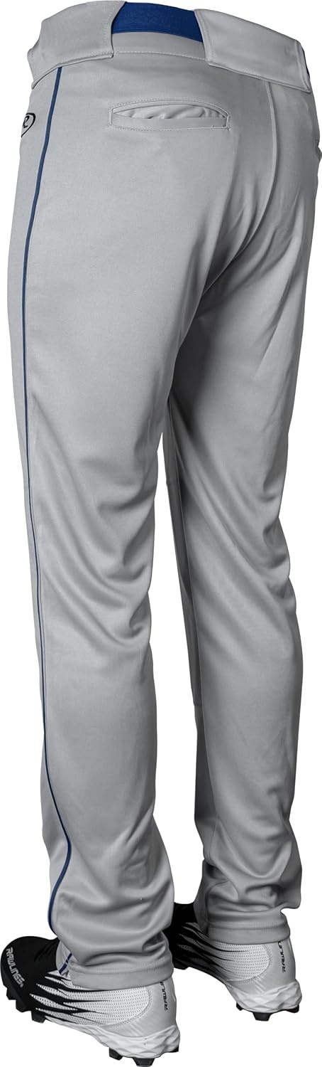 image:imageRawlings  Boys Launch Series Baseball Pants  Full Length SemiRelaxed Fit  Youth Sizes  Solid  Multiple ColorsGreyNavy